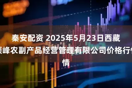 秦安配资 2025年5月23日西藏领峰农副产品经营管理有限公司价格行情